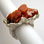Silber Ring mit Vanadinit Kristall by Ruth Christen CHF 450.-