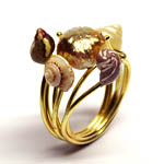 pearl & shell ring