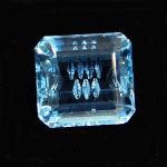 Topaz with concave facets