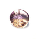 Amethyst-Citrine avec facettes concave