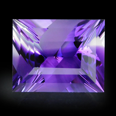 Amethyst with concave facets