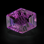 Amethyst with concave facets