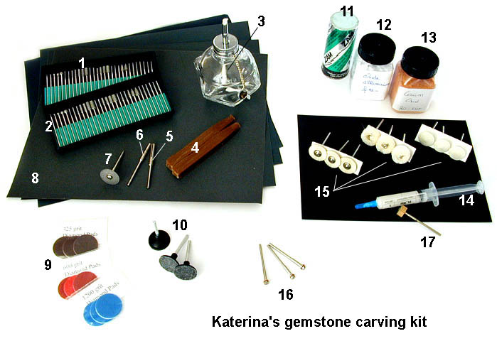 Gemstone carving kit